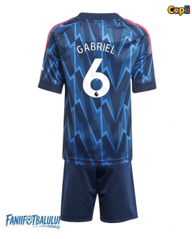 Arsenal Gabriel Magalhaes #6 Echipament de Fotbal Replică 2025-26 Copii Deplasare (+ Șorturi)